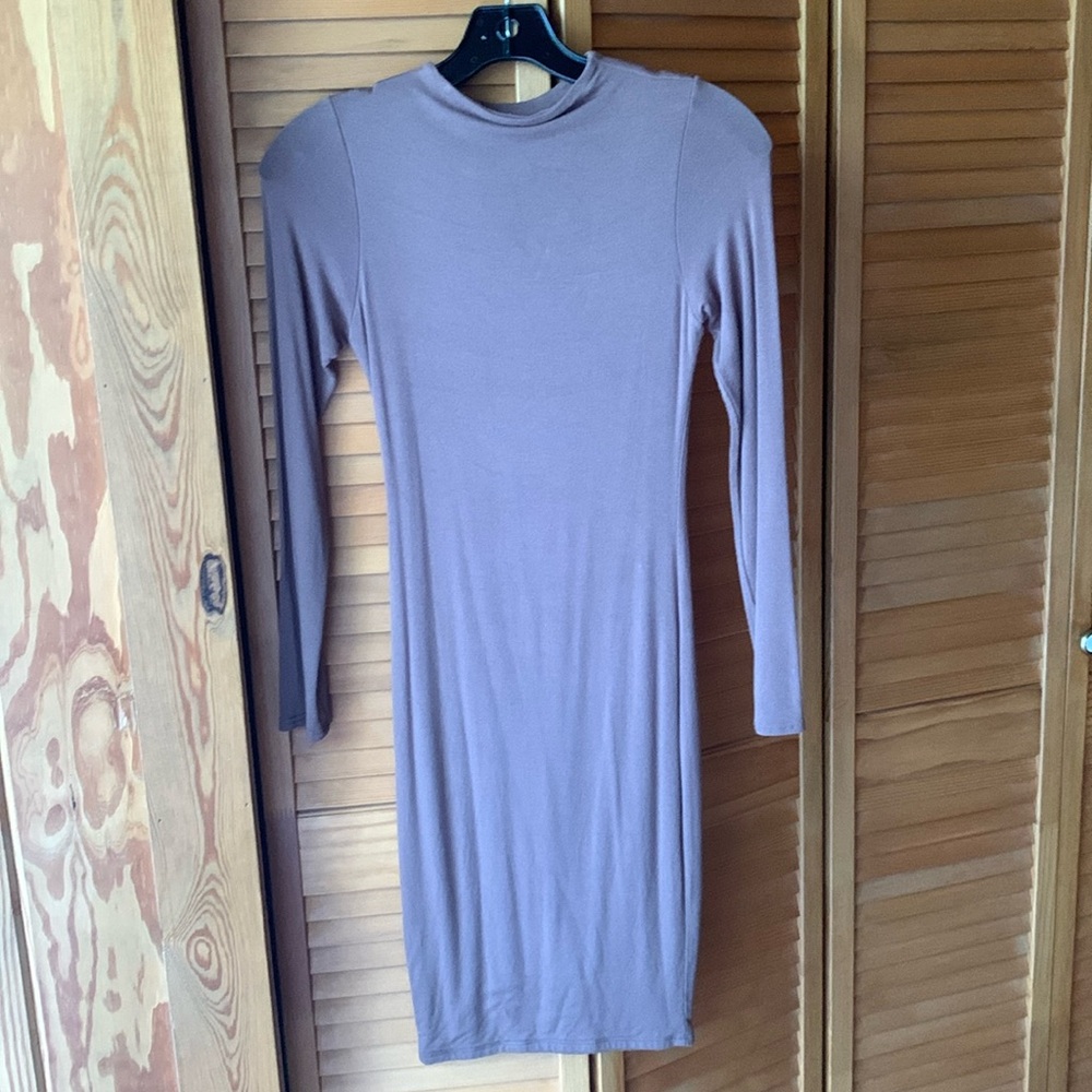 Naked Wardrobe Midi Dress S Brown